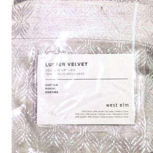 West EPM Luster Velvet Curtain Panel